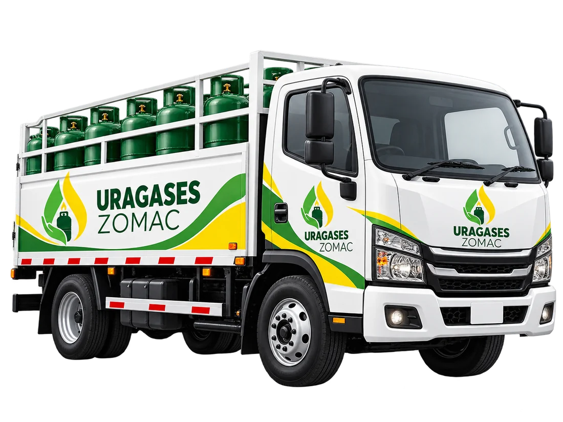 Camión URAGASES ZOMAC con pipetas de gas